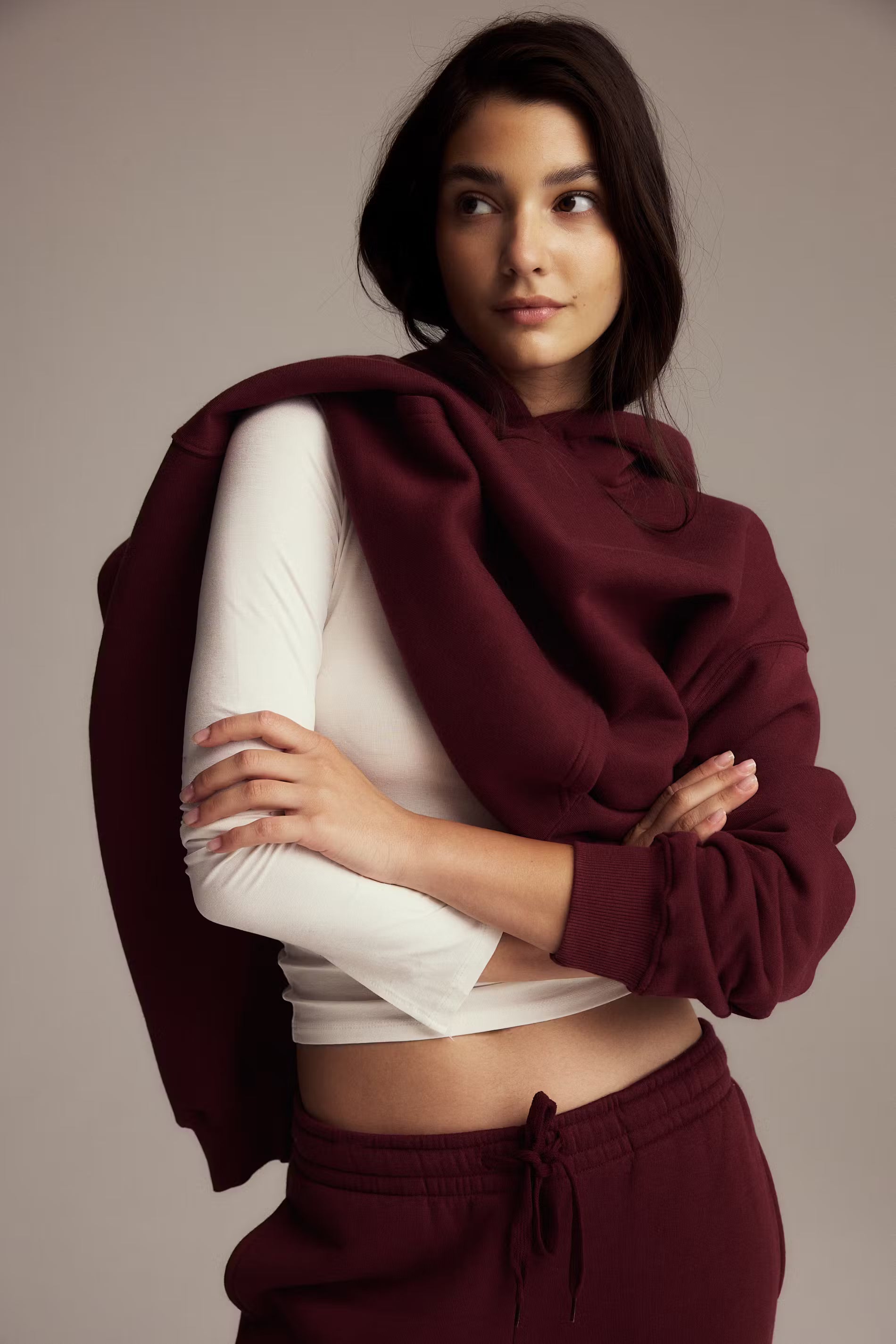 Gina Tricot / Basic original hoodie / Tawny Port