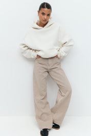 Gina Tricot / Basic original hoodie / Tofu