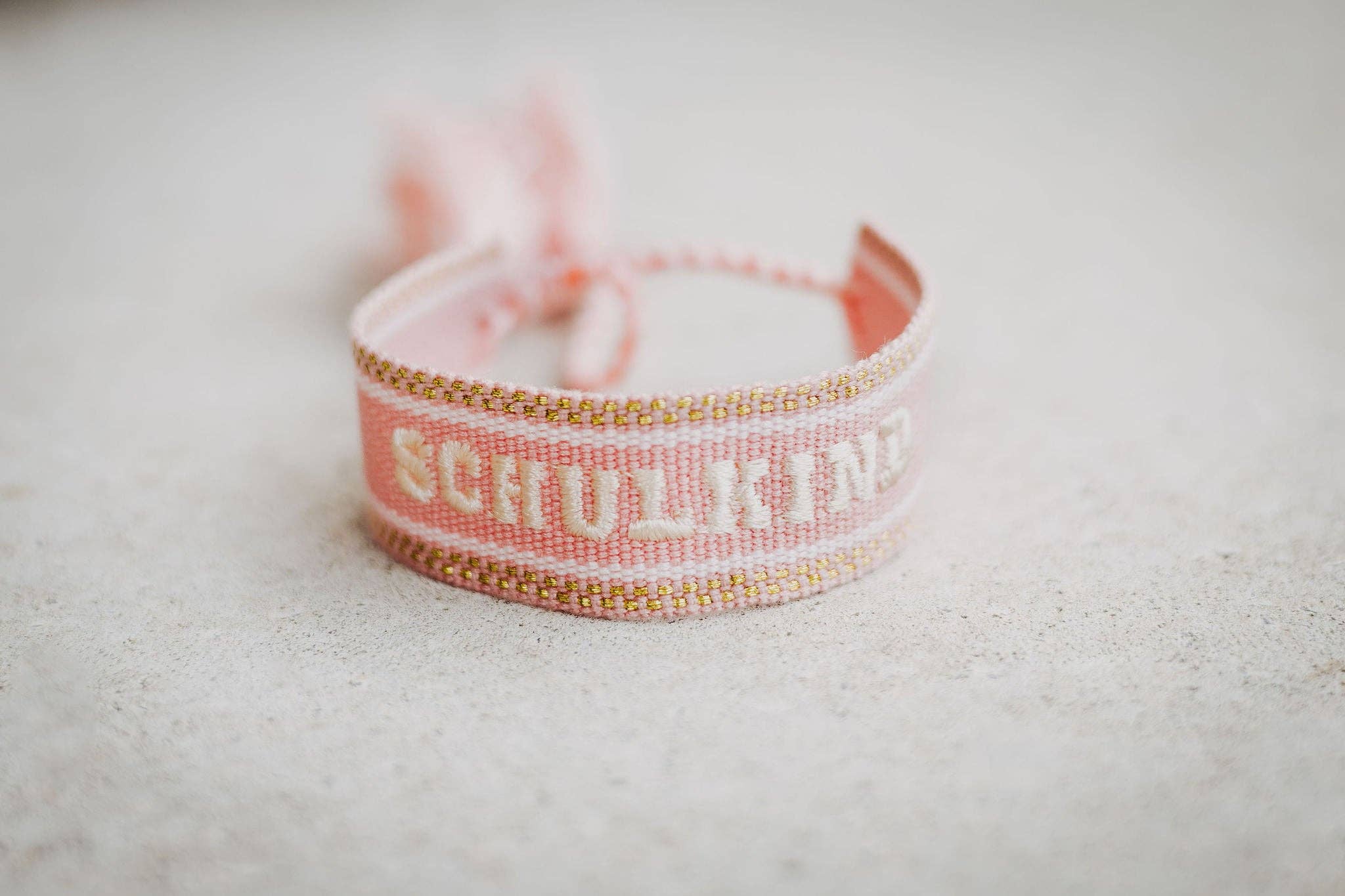 LOONES - Gewebtes Armband SCHULKIND | marshmallow-rosé