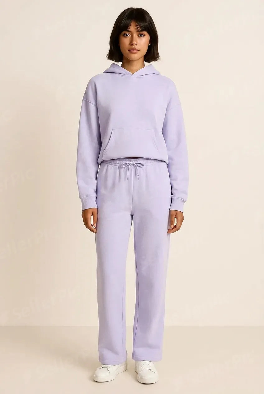 Gina Tricot / Basic straight sweatpants / Pale lilac (3695)