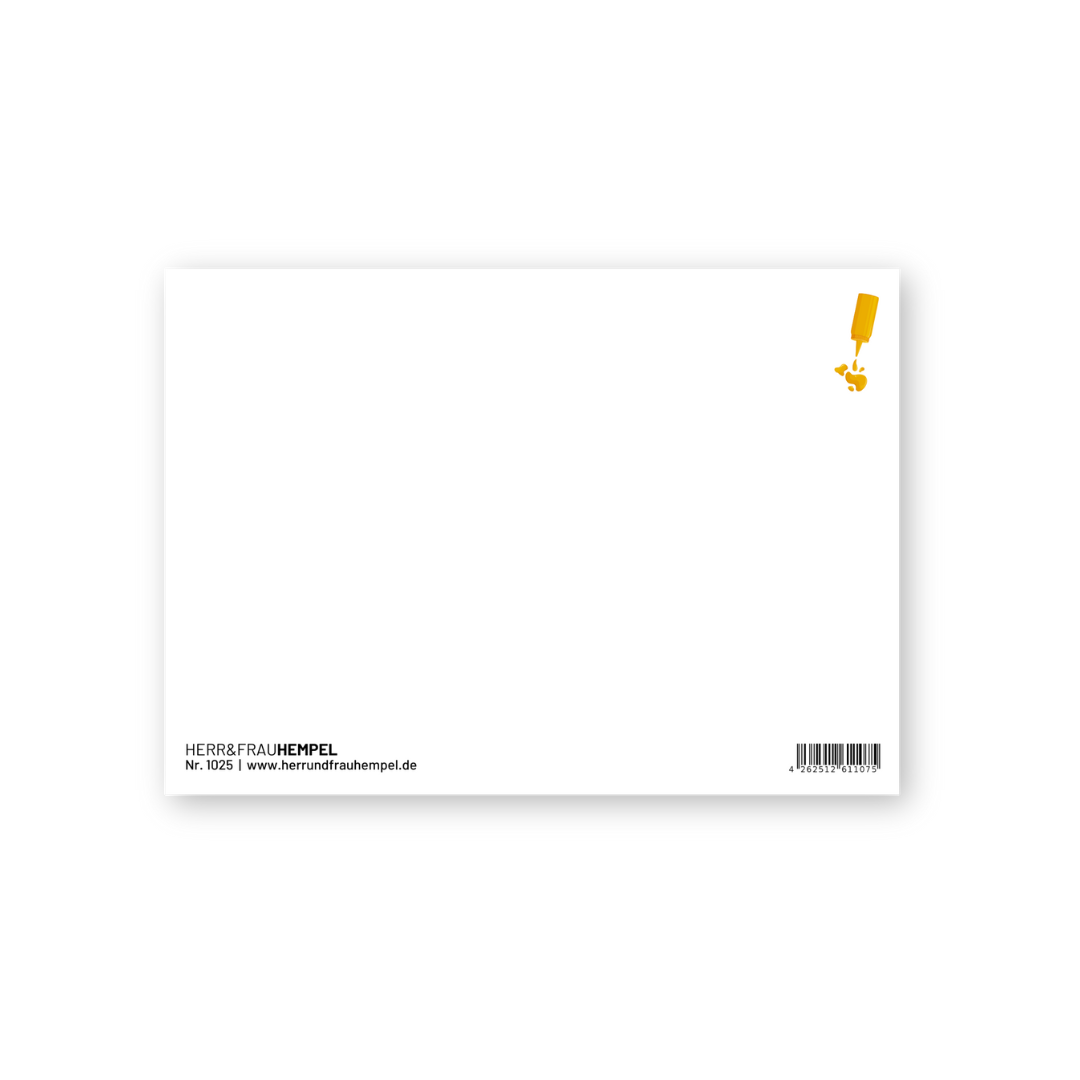 HERR&FRAUHEMPEL - Postkarte - Senf zu meiner Wurst