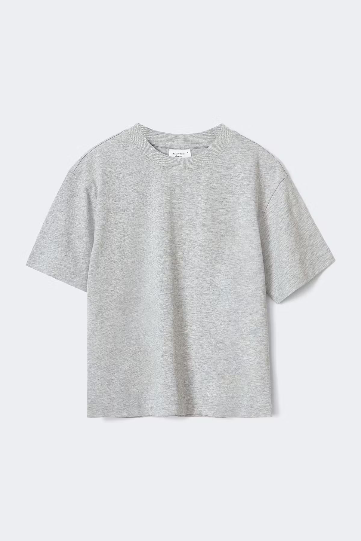 Gina Tricot / Basic tee / Lt grey melange