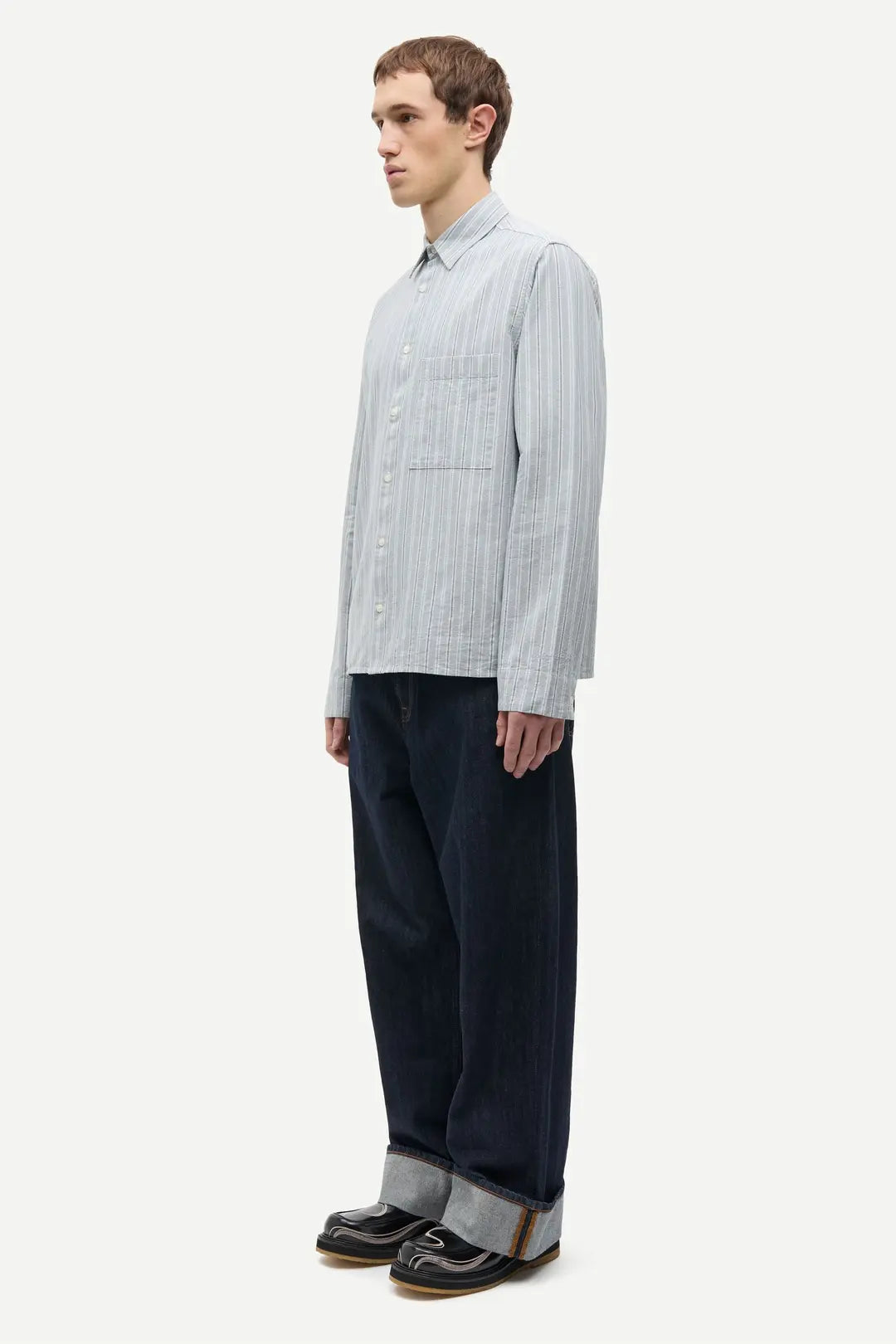 Samsøe Samsøe / SARYAN O SHIRT 16193 / STORMY SEA ST.