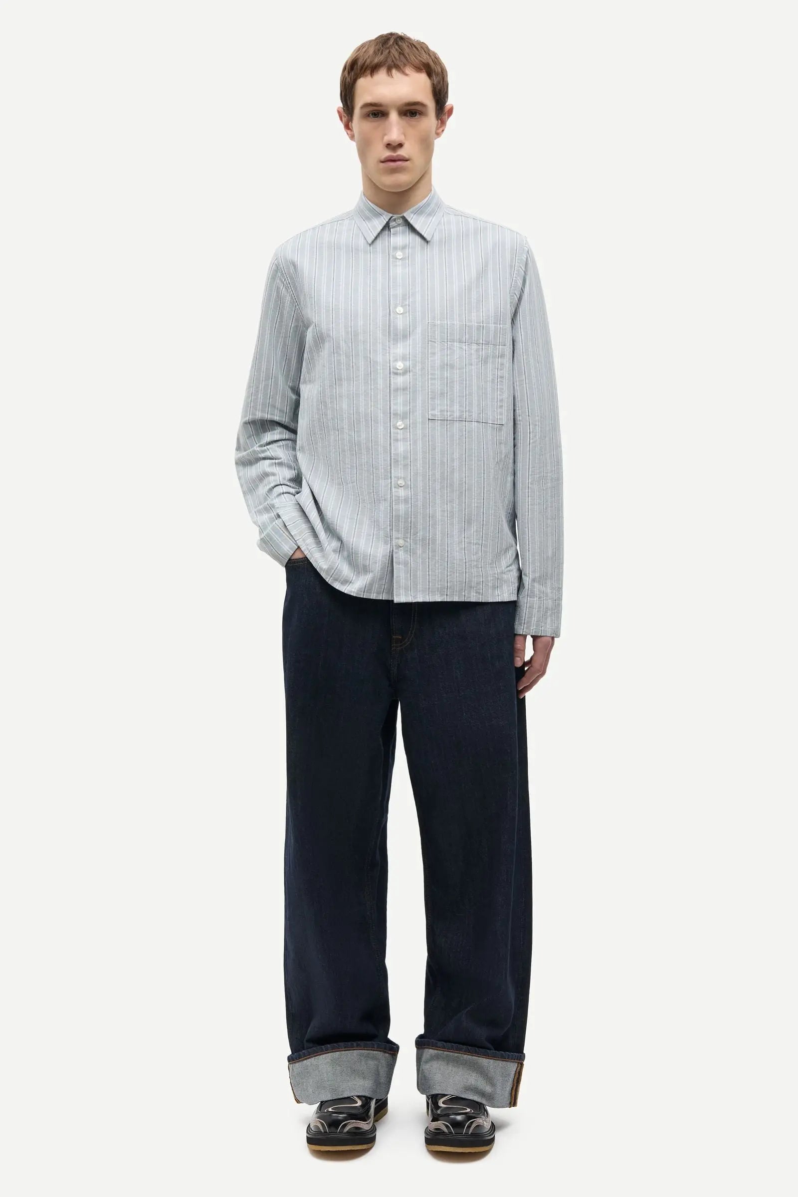Samsøe Samsøe / SARYAN O SHIRT 16193 / STORMY SEA ST.