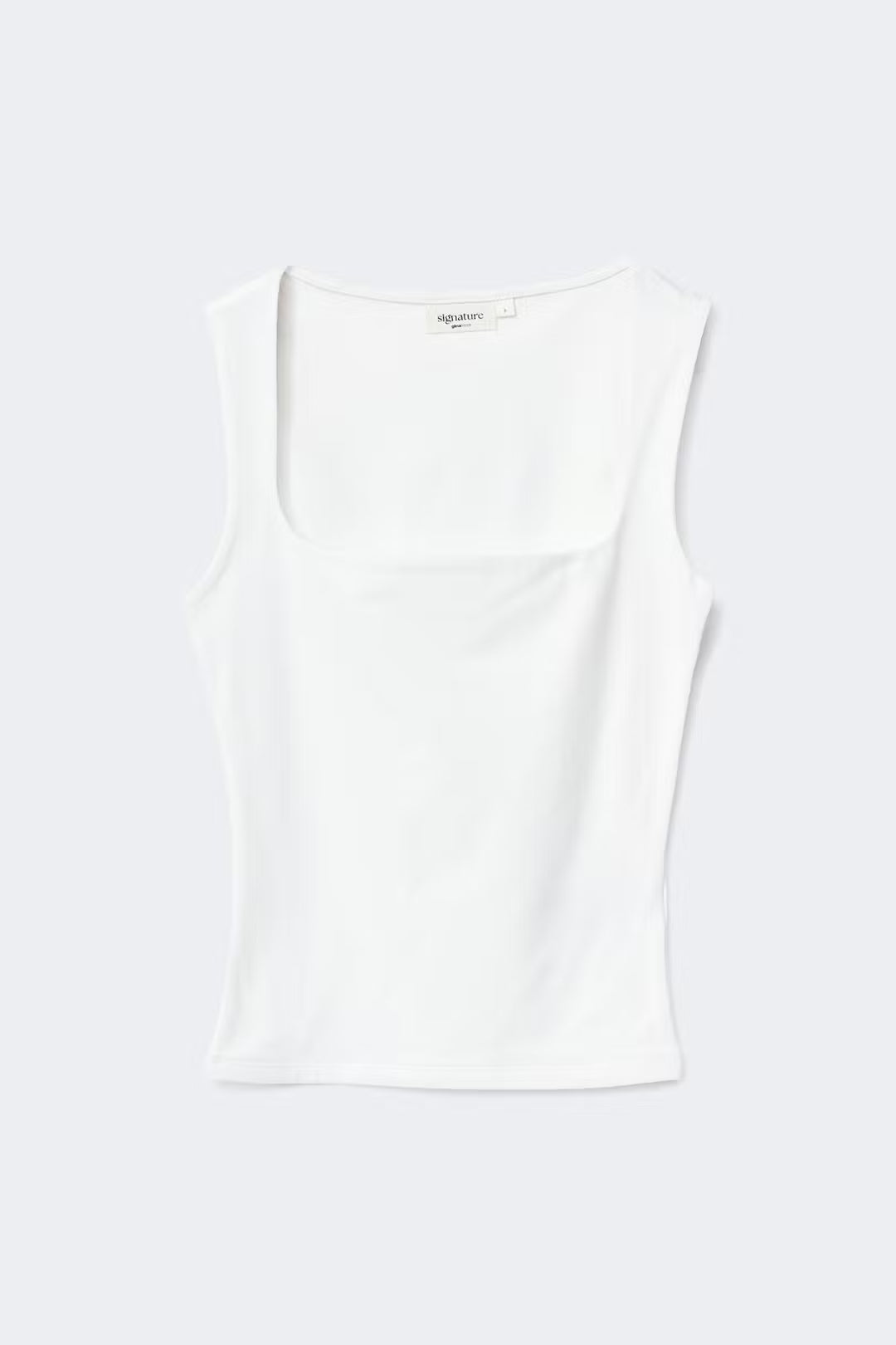 Gina Tricot / Basic square tanktop / White