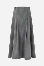 Baum und Pferdgarten / SABRINNA Skirt / Grey Stripes
