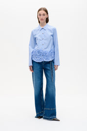 Baum und Pferdgarten / MARIEL Shirt / light Blue Stripe