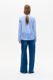 Baum und Pferdgarten / MARIEL Shirt / light Blue Stripe