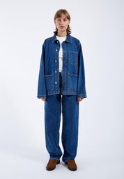 DrDenim / Devon Worker Jacket / Haze Mid Retro