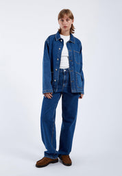 DrDenim / Devon Worker Jacket / Haze Mid Retro