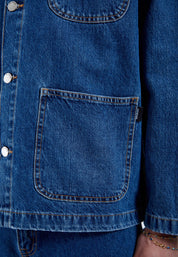DrDenim / Devon Worker Jacket / Haze Mid Retro