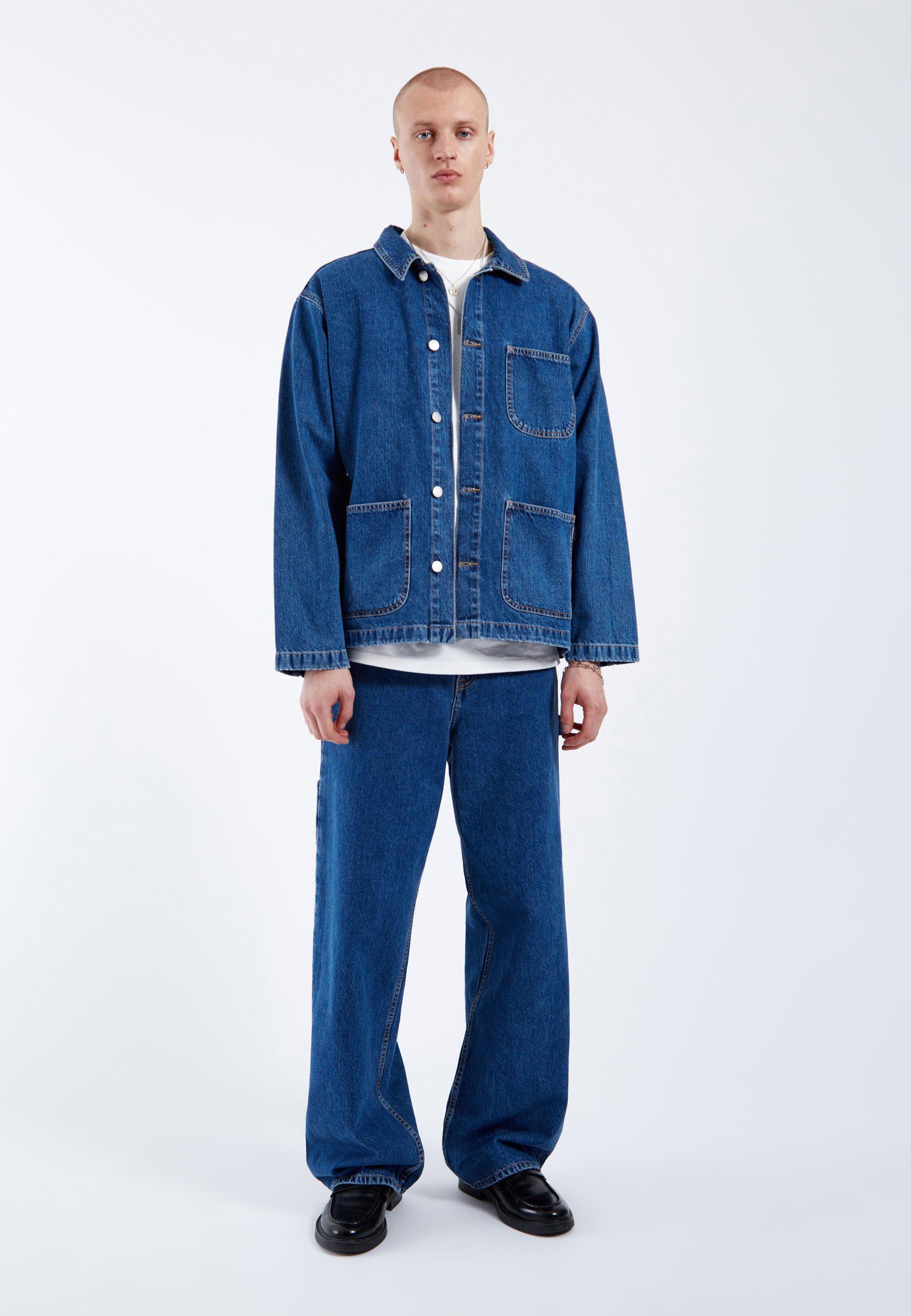 DrDenim / Devon Worker Jacket / Haze Mid Retro