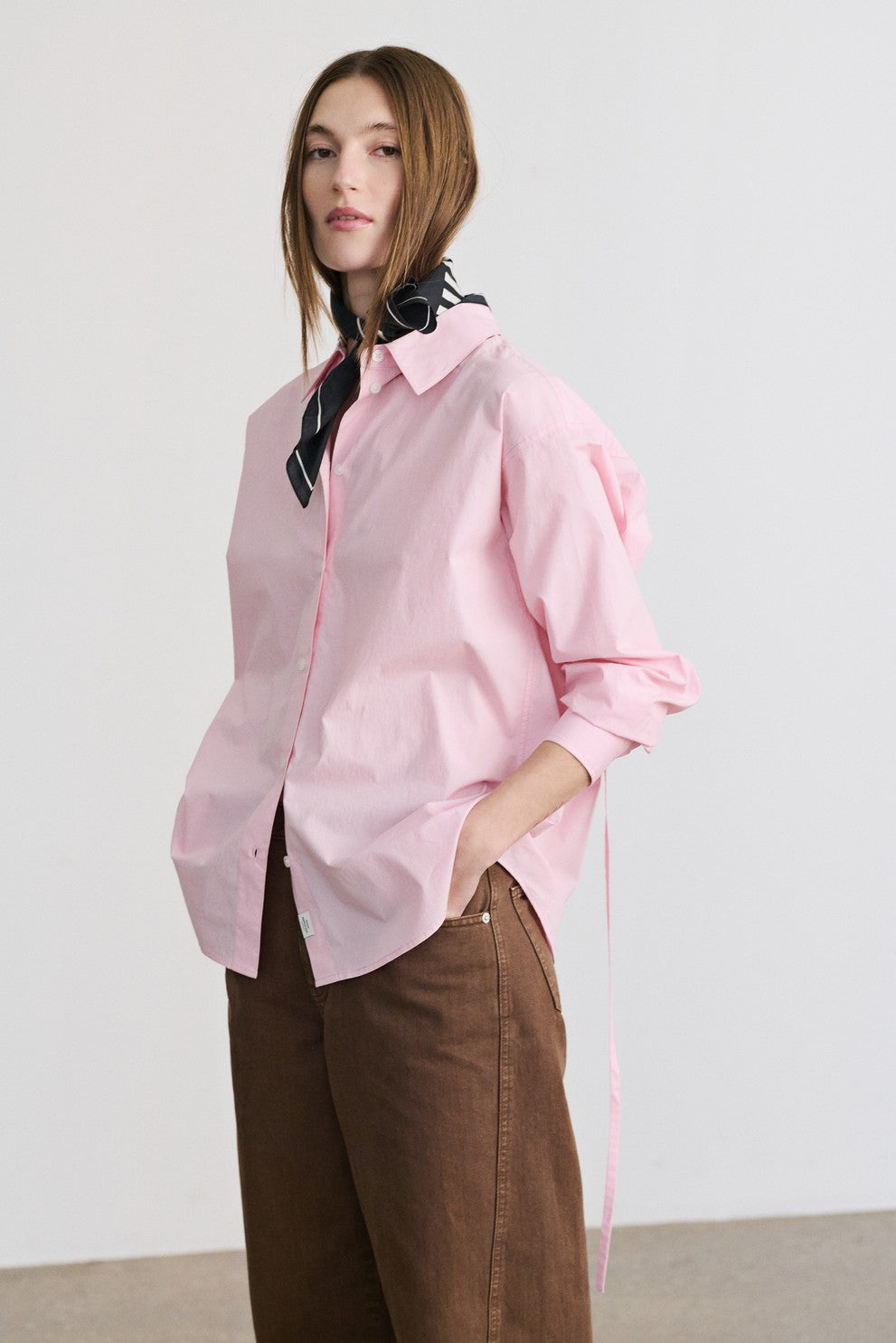 Mads Nørgaard /  Peach Poplin Shelly Shirt / Fairy Tale Pink