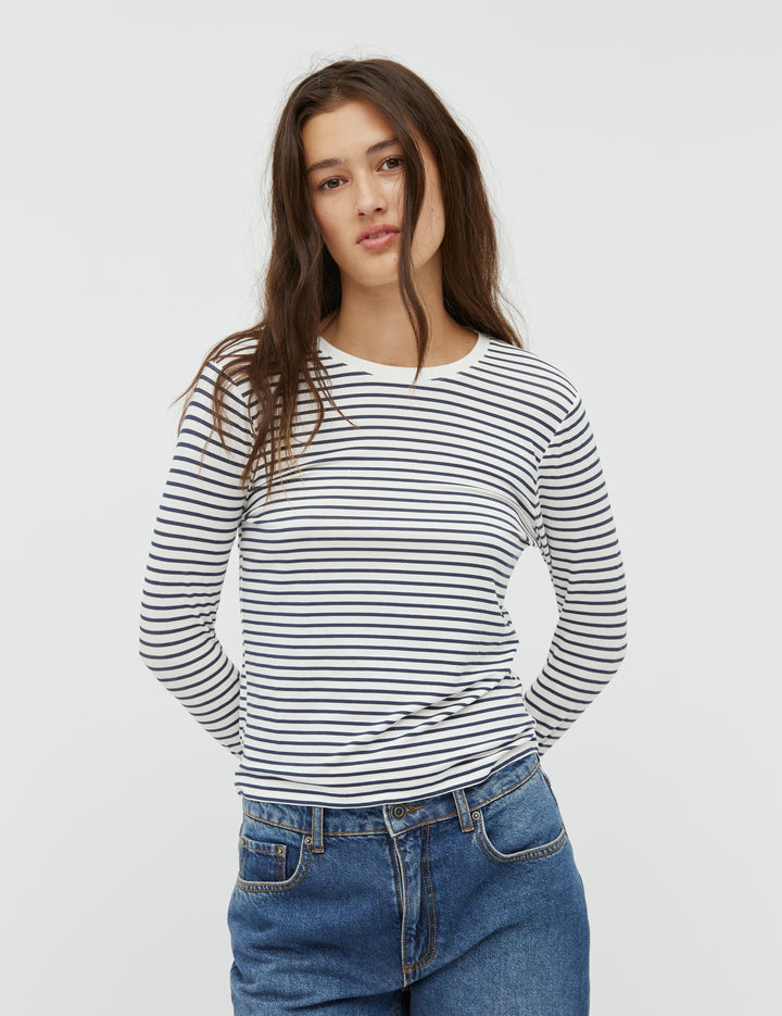 MbyM / GG Stripe - Christina-M Top / T-shirt / Dark Sky Stripe