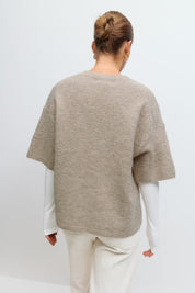 Gina Tricot / Knitted short sleeve top / Pure c