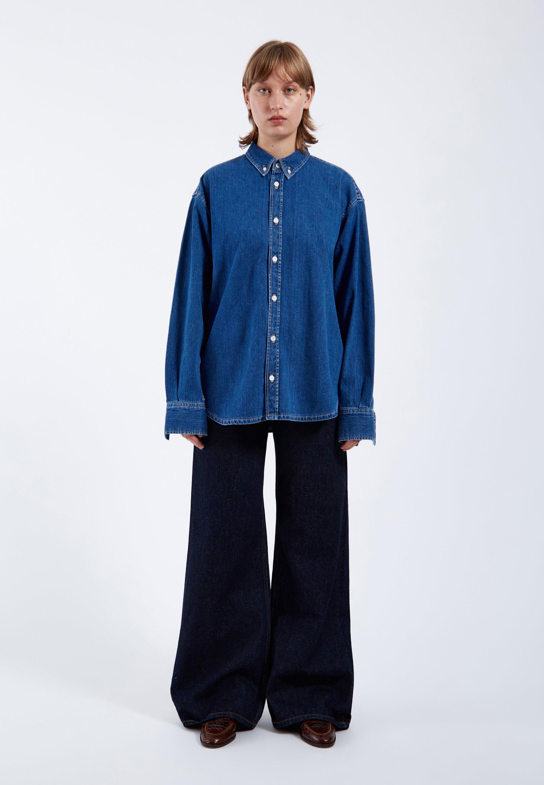 DrDenim / Ray Denim Shirt / Mid Retro