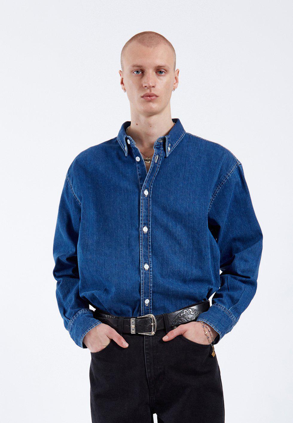 DrDenim / Ray Denim Shirt / Mid Retro