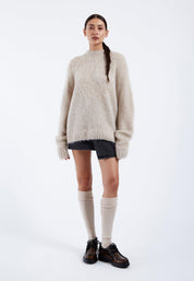 DrDenim / Mic Sweater / Brushed Silver Lining