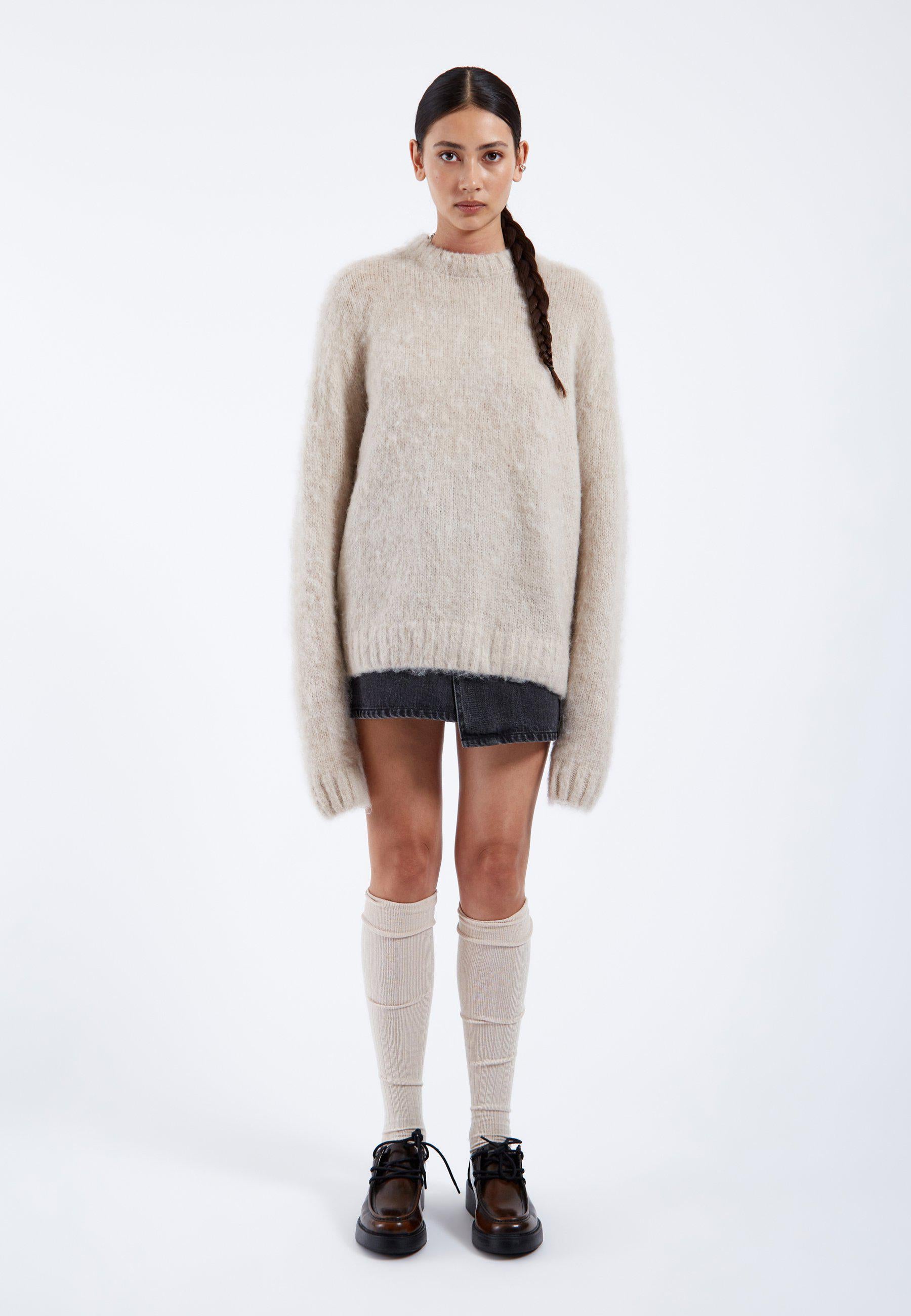 DrDenim / Mic Sweater / Brushed Silver Lining