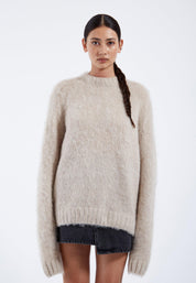 DrDenim / Mic Sweater / Brushed Silver Lining