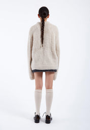 DrDenim / Mic Sweater / Brushed Silver Lining