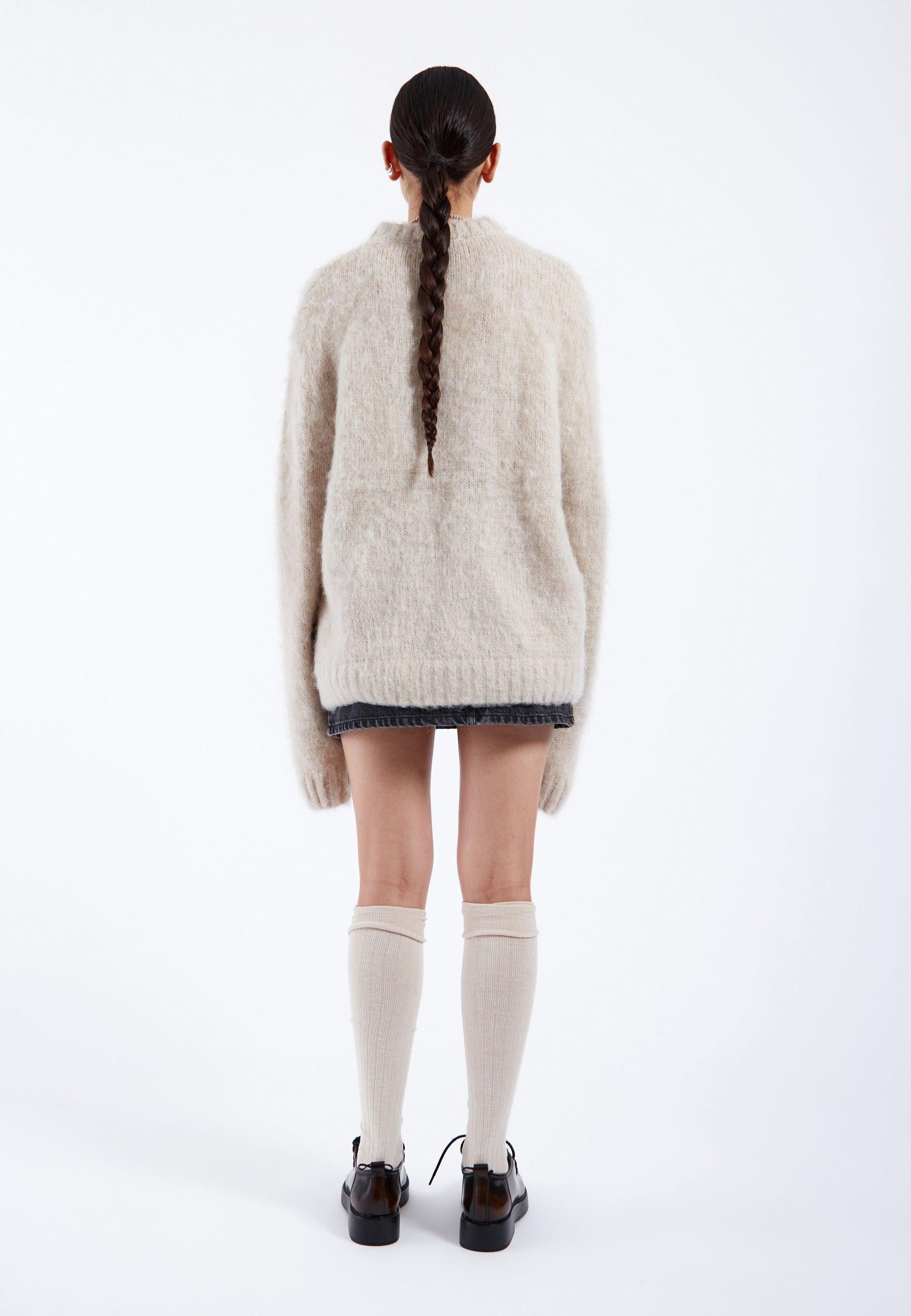 DrDenim / Mic Sweater / Brushed Silver Lining