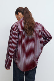 Gina Tricot / Poplin shirt / Burgundy