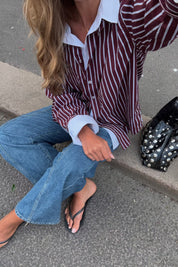 Gina Tricot / Poplin shirt / Burgundy