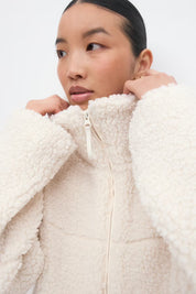 Gina Tricot / Pile zip jacket / Cream