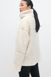 Gina Tricot / Pile zip jacket / Cream