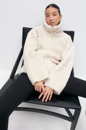 Gina Tricot / Pile zip jacket / Cream