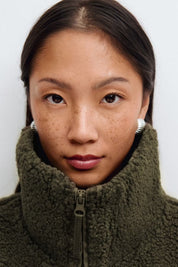 Gina Tricot / Pile zip jacket / Sea Turtle