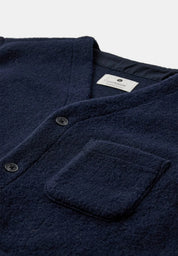 ANERKJENDT / AKSIGURD BOILED WOOL OVERSHIRT / Sky Captain