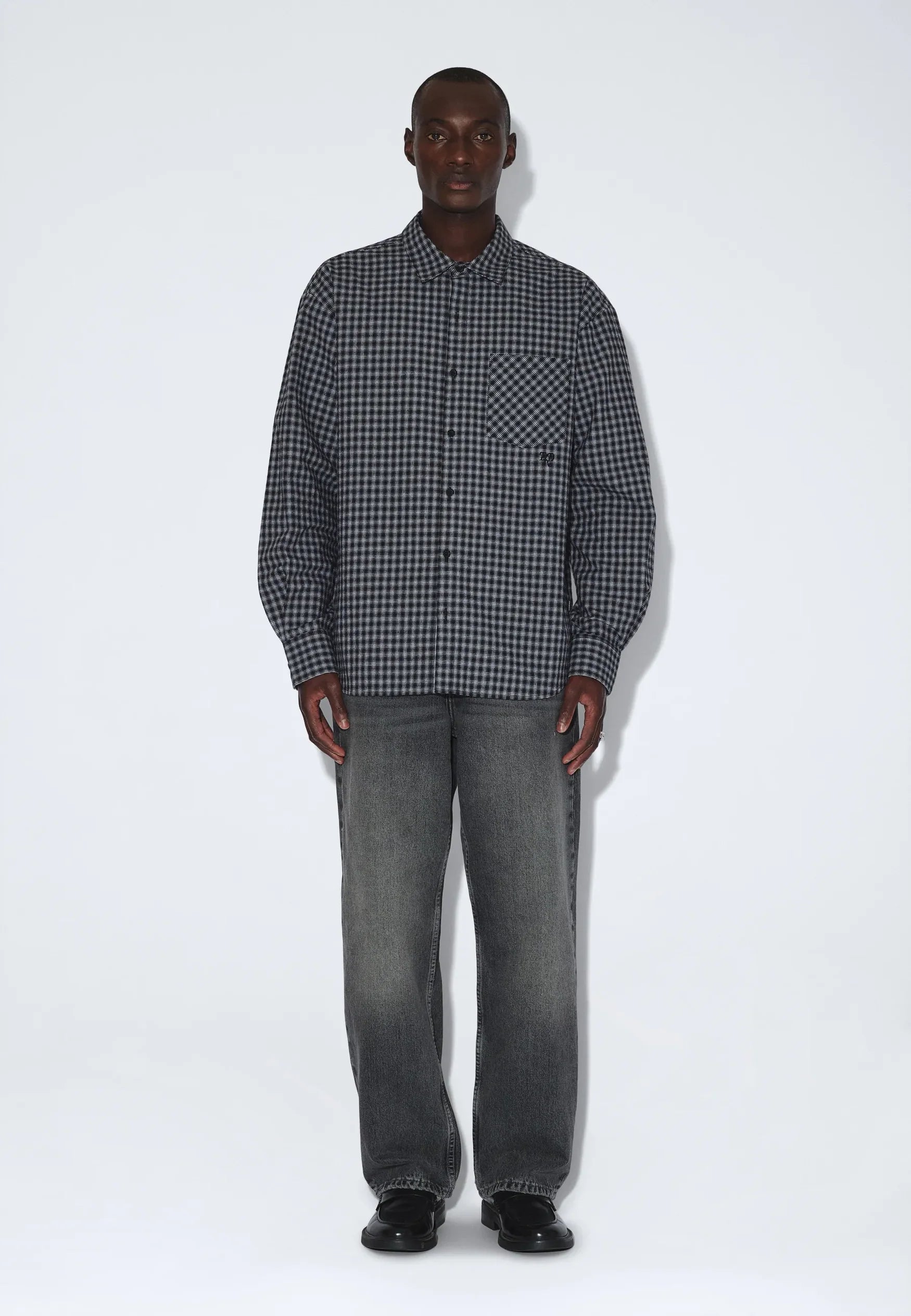 DrDenim / Wes Shirt / Fall Black Check
