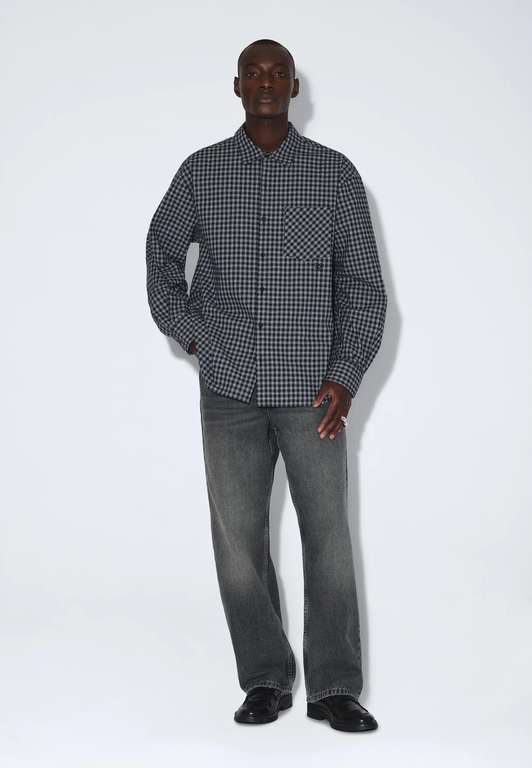 DrDenim / Wes Shirt / Fall Black Check