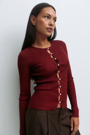 Gina Tricot / Knitted top / Pomegranate