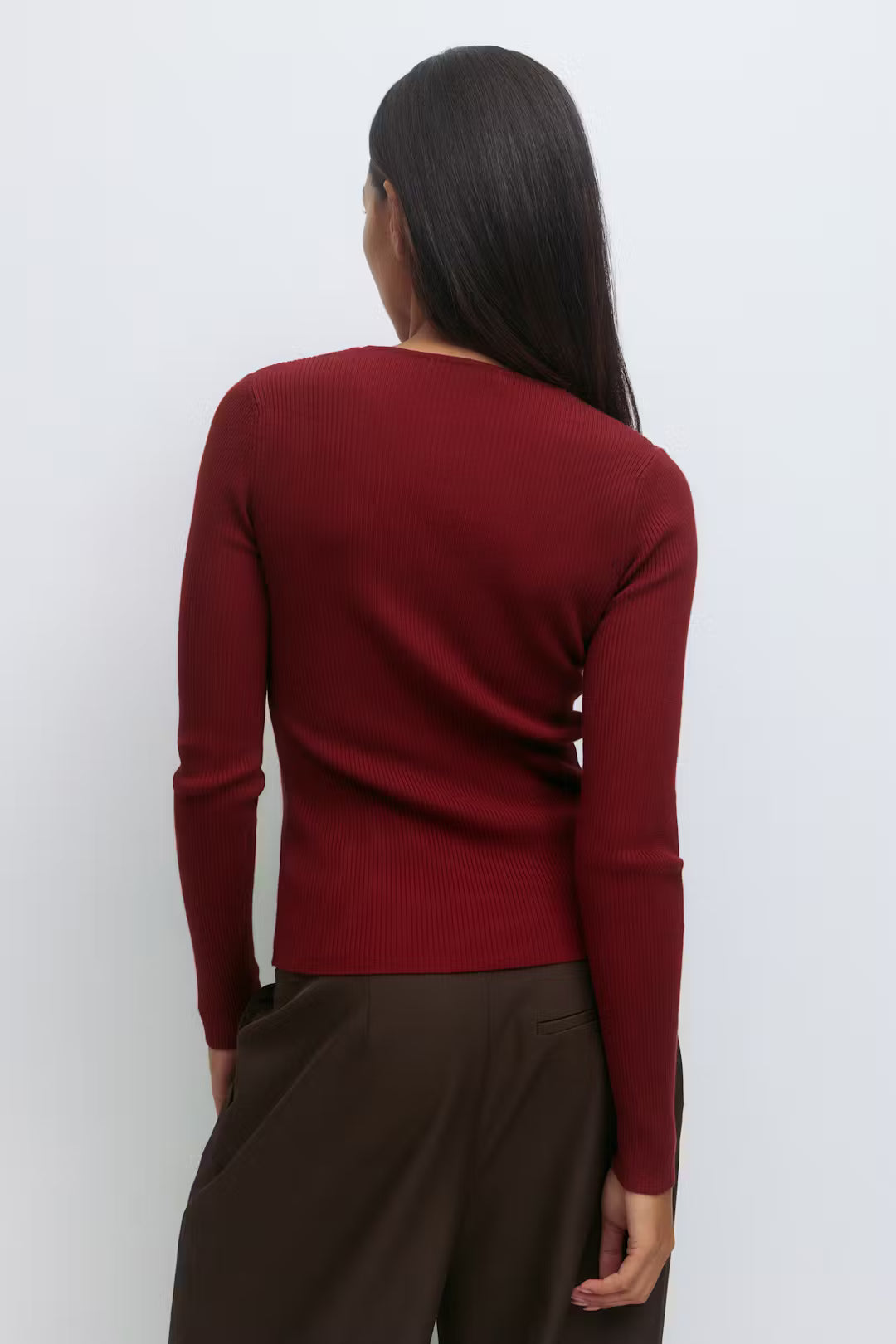 Gina Tricot / Knitted top / Pomegranate
