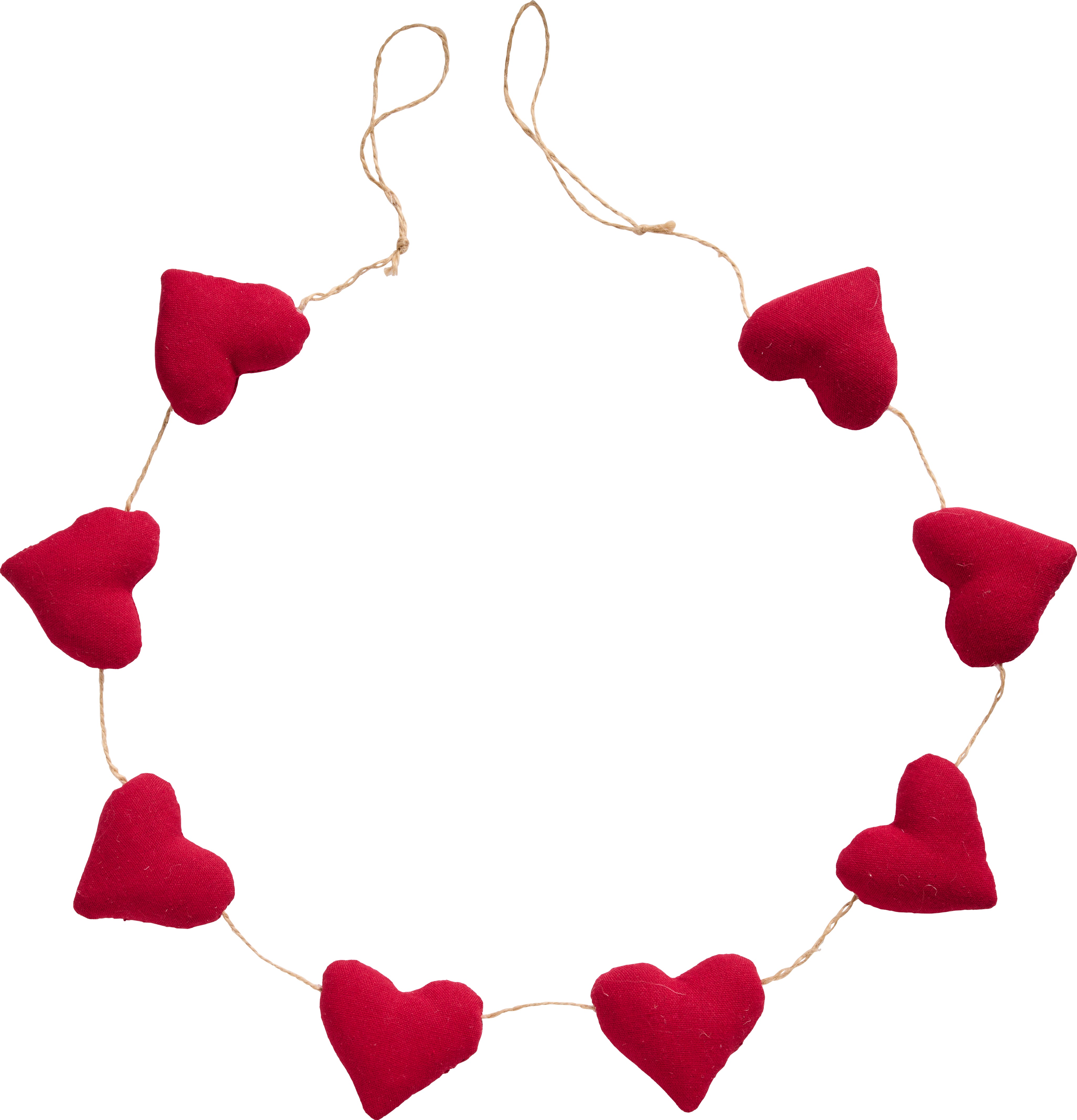 Ib Laursen / Girlande mit 8 roten Herzen My Nostalgic Christmas