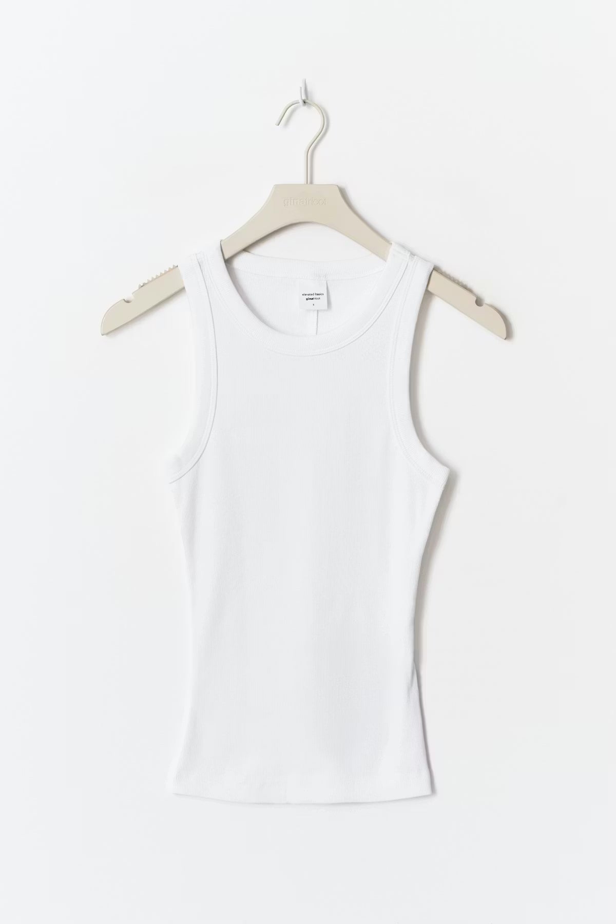 Gina Tricot / Basic rib tank / White (1000)