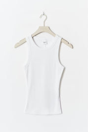Gina Tricot / Basic rib tank / White (1000)