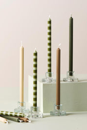 Ib Laursen / Kerzenhalter Glas f/1,3 cm Kerze klar