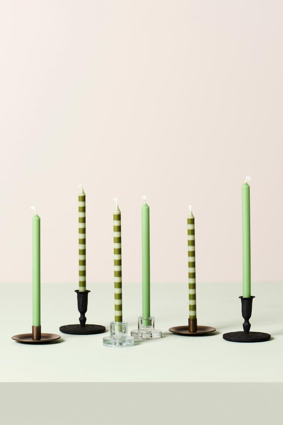 Ib Laursen / Kerzenhalter Glas f/1,3 cm Kerze klar