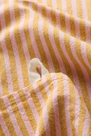 Ib Laursen / Geschirrtuch Linea m/mustard und hellrosa schmalen Streifen