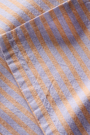 Ib Laursen / Geschirrtuch Linea m/lila und rustikbraunen schmalen Streifen