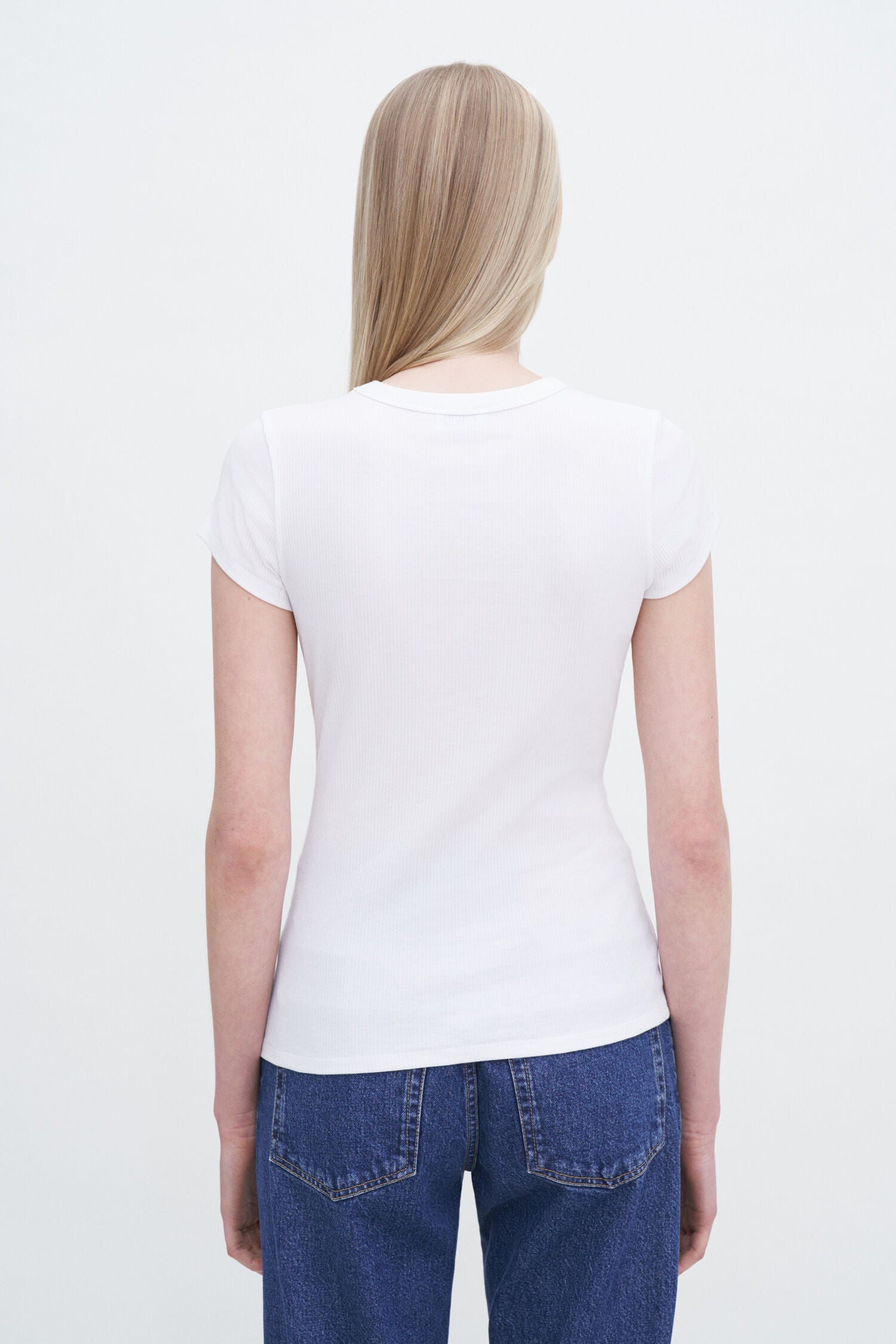 Filippa K / Fine Rib Tee / White