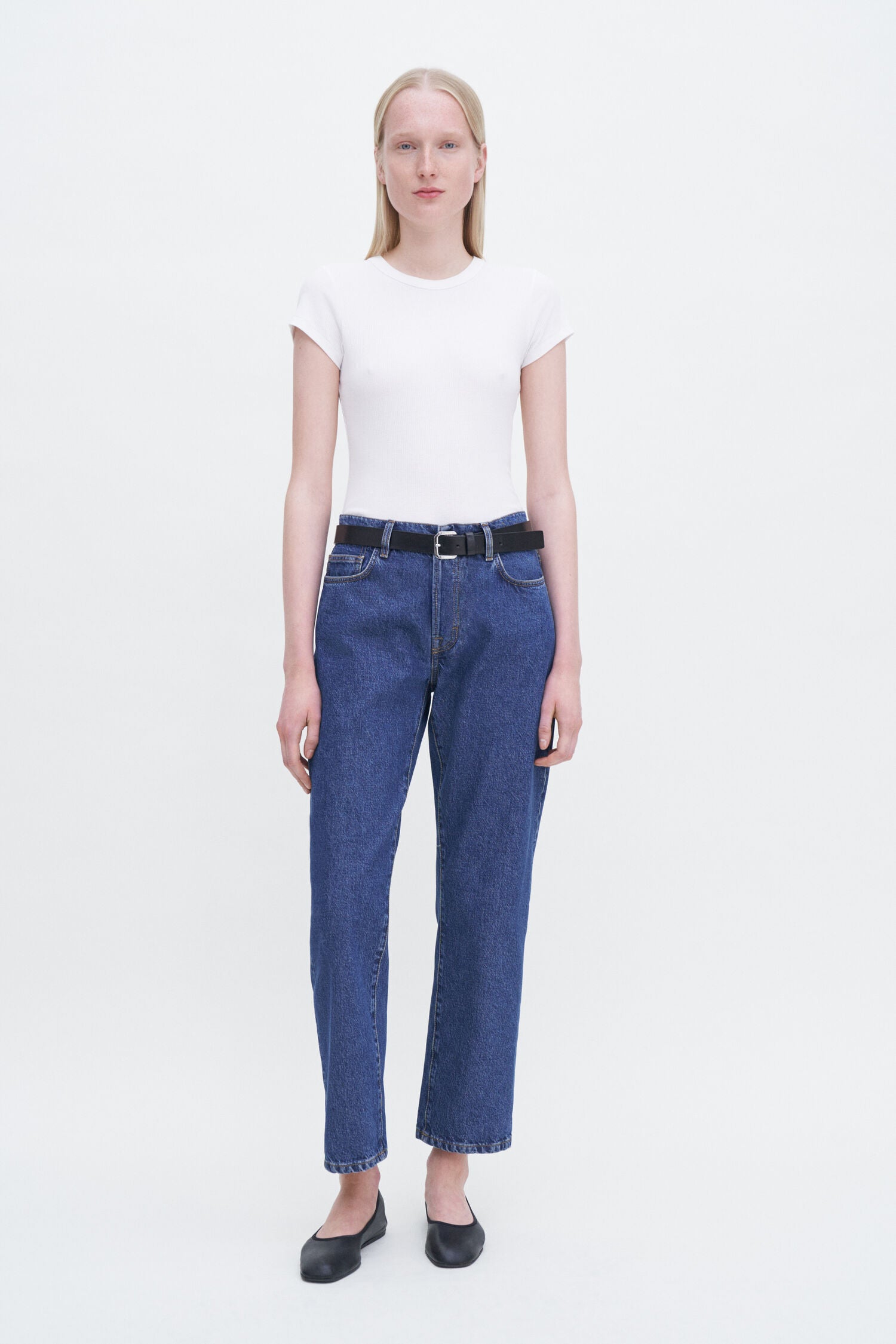Filippa K / Fine Rib Tee / White