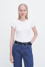 Filippa K / Fine Rib Tee / White