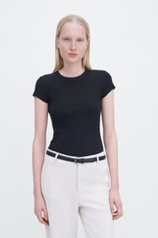 Filippa K / Fine Rib Tee / Black