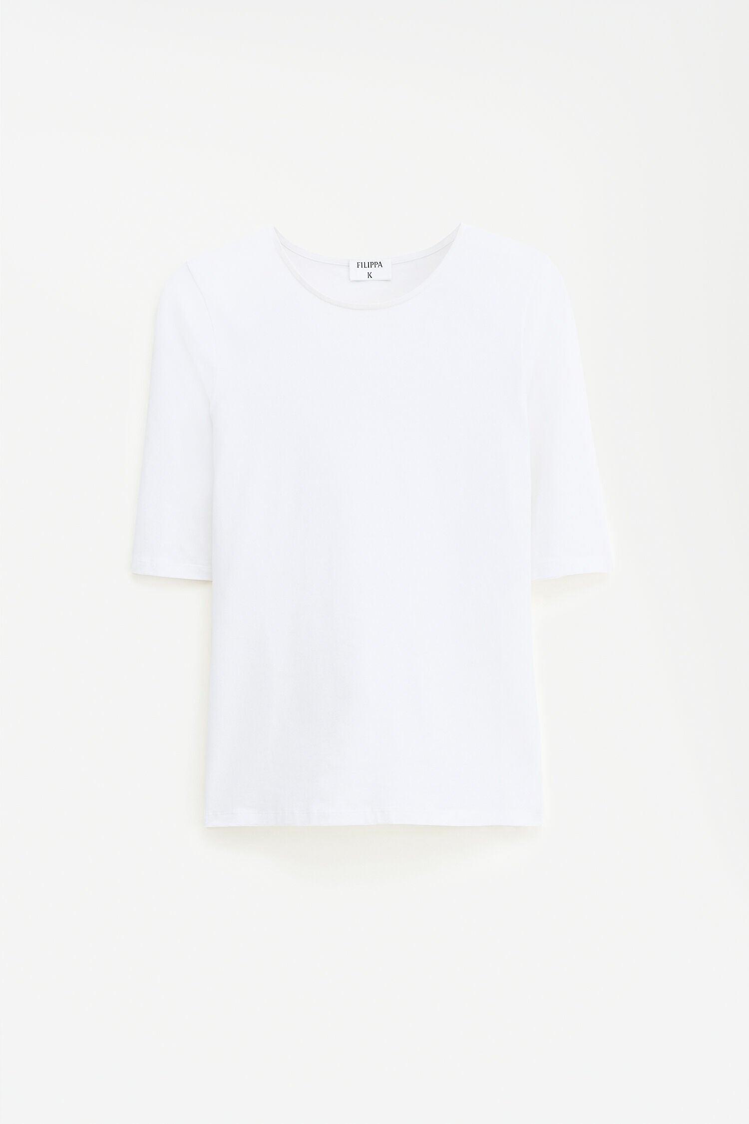 Filippa K / Cotton Stretch Elbow Sleeve / White