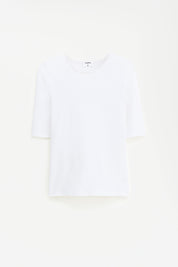 Filippa K / Cotton Stretch Elbow Sleeve / White